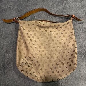 Dooney & Bourke vintage Tan Monogram Shoulder Bag